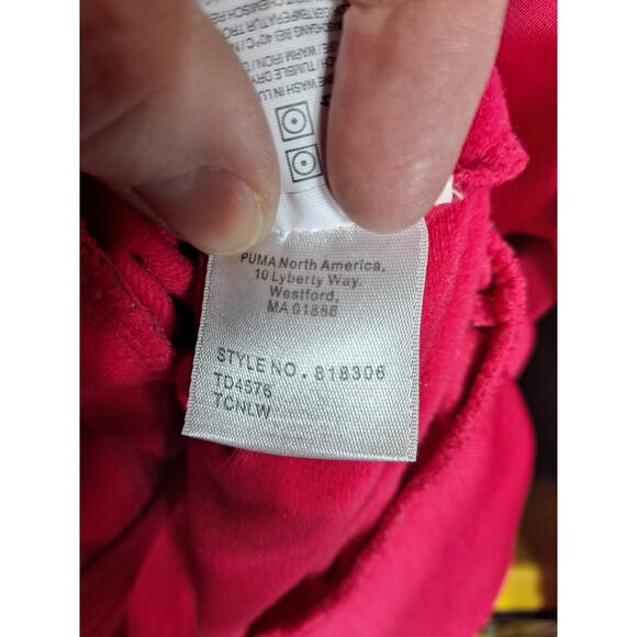 Puma Women's Red Full‎ Zip Activewear Sports Track Jacket Size M - Picture 9 of 10